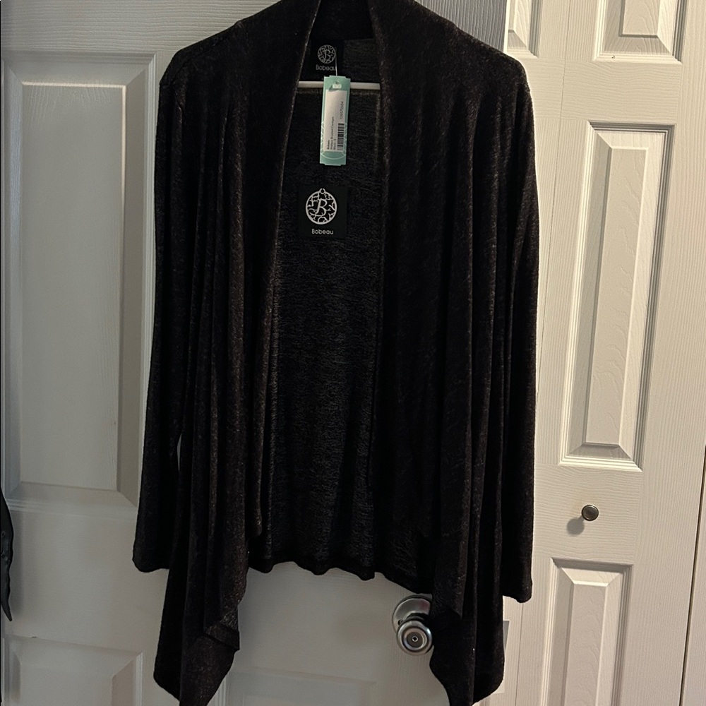 Bobeau Charcoal Knit Sweater